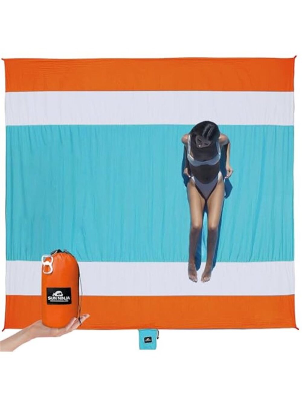 Sand Proof Beach Blanket 10x9 Extra Large Sandfree Quick Dry Outdoor Picnic Mat